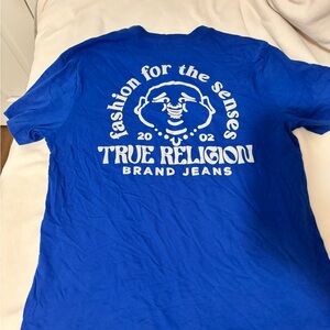 True Religion Blue Graphic Logo Tee